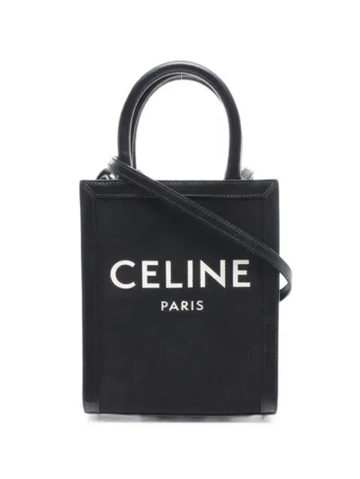 Celine 2010s Mini Vertical Cabas Tote Bag In Black