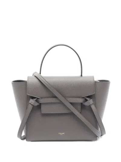 Pre-owned Celine 2010s Nano Belt Bag Two-way Handbag In Gray
