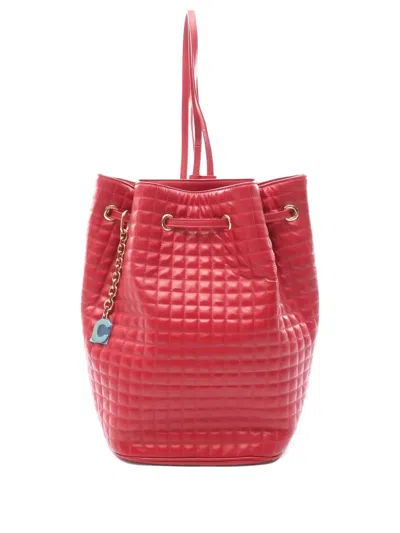 Pre-owned Celine 2010s Quilted Backpack In Red