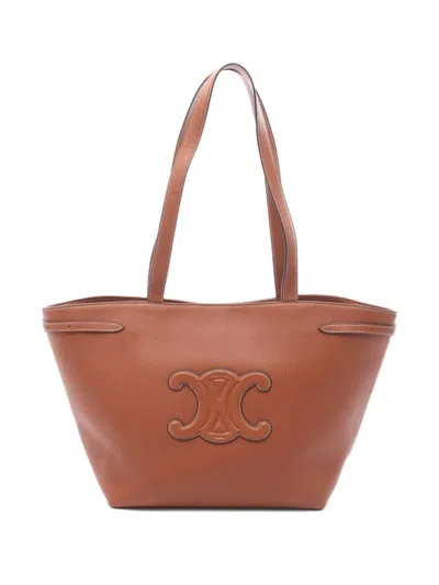 Pre-owned Celine 2010s Small Hippopotamus Anais Tote Bag In Brown