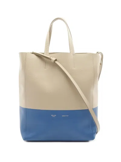 Pre-owned Celine 2010s Small Hippopotamus Two-tone Tote Bag In Neutral