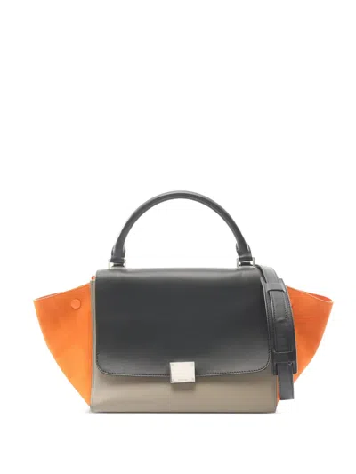 Pre-owned Celine 2010s Small Trapeze Tote Bag In Neutral