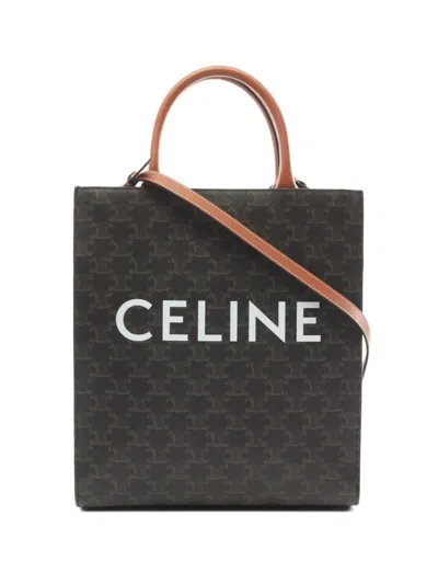 Pre-owned Celine 2010s Small Vertical Cabas Tote Bag In Black