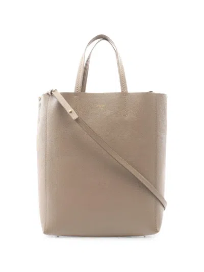 Pre-owned Celine 2010s Small Vertical Cabas Tote Bag In Neutrals