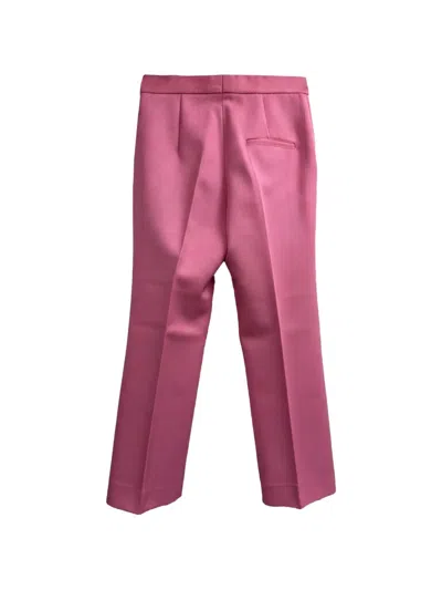 Pre-owned Celine 2010s Straight-leg Trousers In Pink