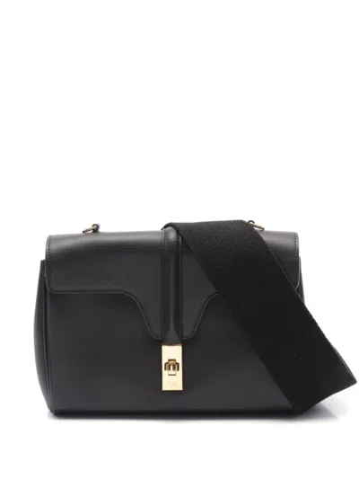Pre-owned Celine 2010s Teen Soft 16 Shoulder Bag In Black