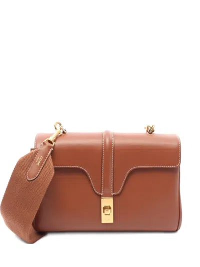 Pre-owned Celine 2010s Teen Soft 16 Shoulder Bag In Brown