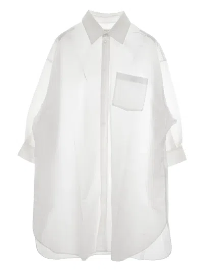 Pre-owned Celine 2010s Triomphe Long-sleeve Shirt In White