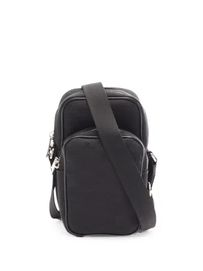 Pre-owned Celine 2010s Triomphe Messenger Bag In Black