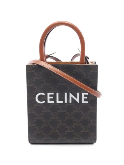 Pre-owned Celine 2010s Triomphe Tote Bag In Black