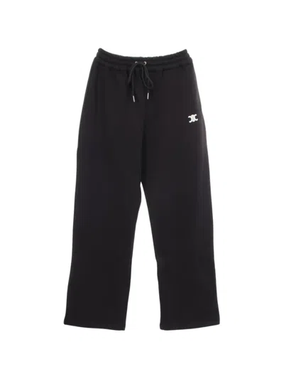Pre-owned Celine 2010s Triomphe Track Pants In Black