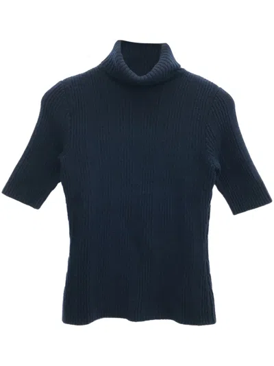 Pre-owned Celine 2010s Turtleneck Sweater In Blue