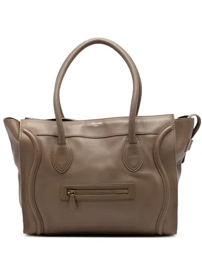 Pre-owned Celine 2011 Leather Luggage Tote Bag In Brown
