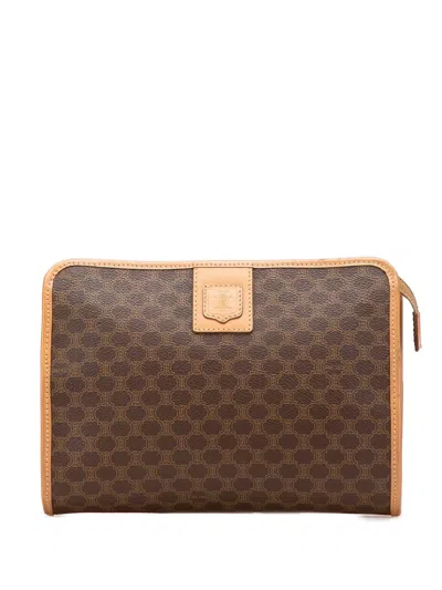 Pre-owned Celine 2011 Macadam Coated Canvas Clutch Bag