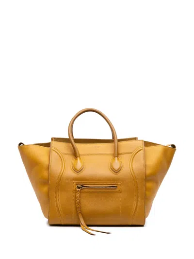 Pre-owned Celine 2011 Medium Phantom Luggage Tote Bag In Yellow