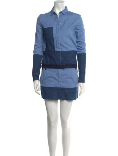 Pre-owned Celine 2011 Mini Dress In Blue