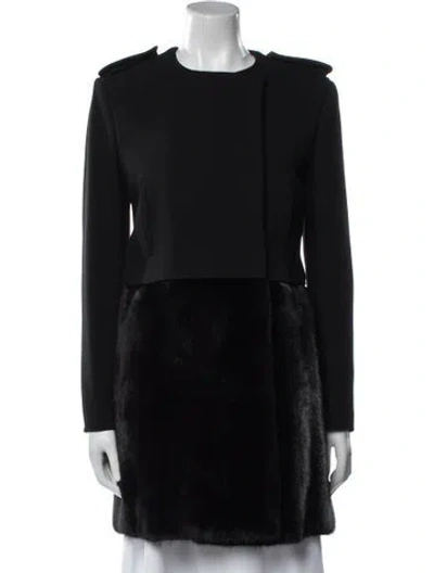Pre-owned Celine 2012 Fur Jacket In Black