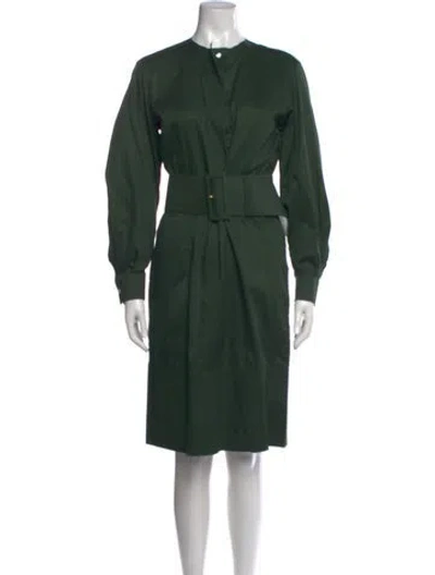 Pre-owned Celine 2012 Knee-length Dress In Green