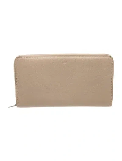 Pre-owned Celine 2012 Leather Wallet In Neutrals