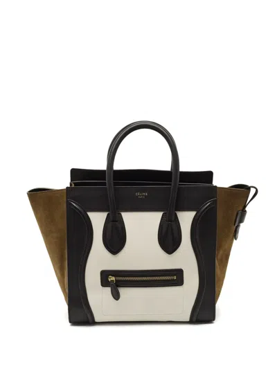 Pre-owned Celine 2012 Mini Luggage Tote Bag In Neutral