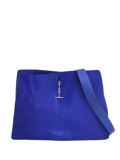Pre-owned Celine 2012 Pony Hair New Shoulder Bag In Blue