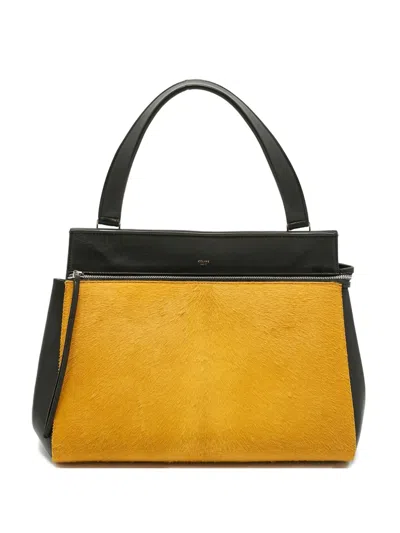 Pre-owned Celine 2013 Edge Top-handle Tote Bag In Yellow