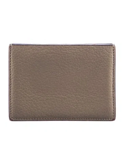 Pre-owned Celine 2013 Leather Card Holder In Neutrals