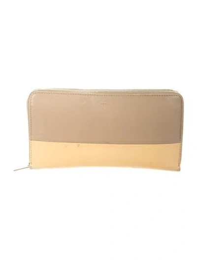 Pre-owned Celine 2013 Leather Continental Wallet In Multi