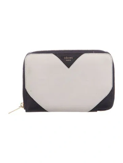 Pre-owned Celine 2013 Leather Wallet In Gray