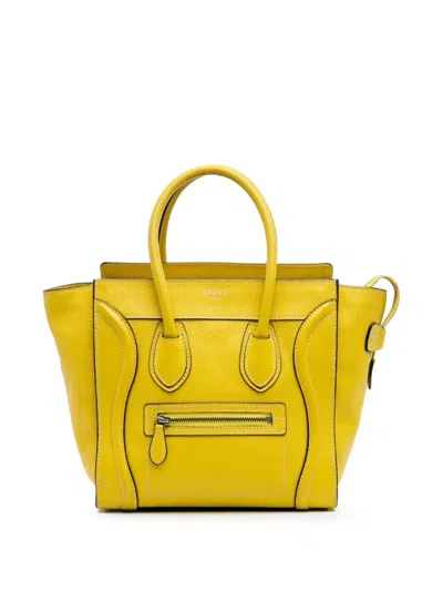 Pre-owned Celine 2013 Micro Drummed Calfskin Luggage Tote Bag
