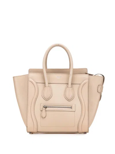 Pre-owned Celine 2013 Micro Leather Luggage Tote Bag