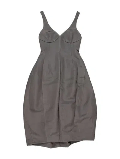 Pre-owned Celine 2013 Midi Length Dress In Gray
