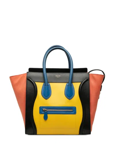 Pre-owned Celine 2013 Mini Multicolor Calfskin Luggage Tote Bag