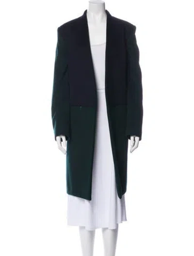 Pre-owned Celine 2013 Virgin Wool Coat In Multi