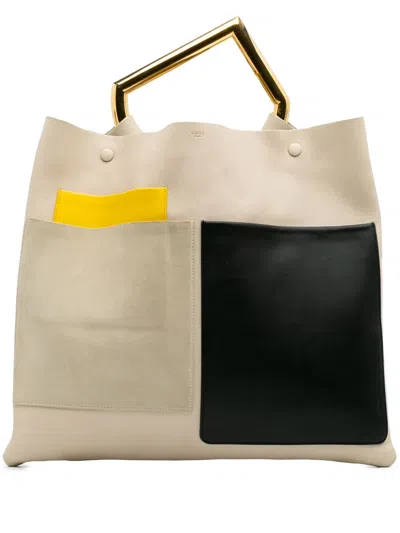 Pre-owned Celine 2014 Leather Geometric Tote Bag