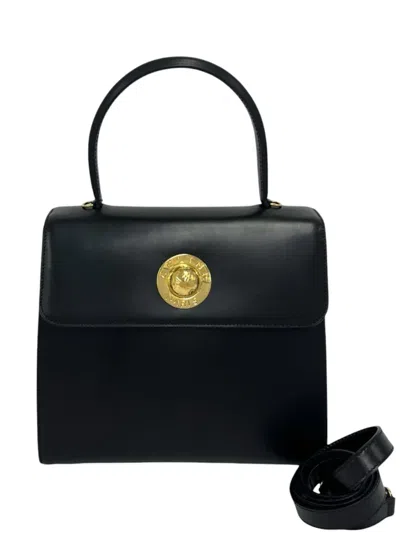 Pre-owned Celine 2014 Leather Top Handle Bag Satchel In ブラック