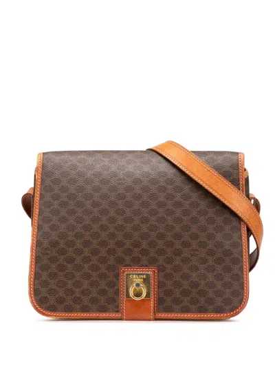Pre-owned Celine 2014 Macadam Coated Canvas Crossbody Bag