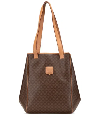 Pre-owned Celine 2014 Macadam Coated Canvas Tote Bag