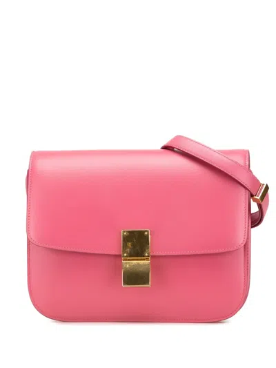 Pre-owned Celine 2014 Medium Calfskin Classic Box Crossbody Bag