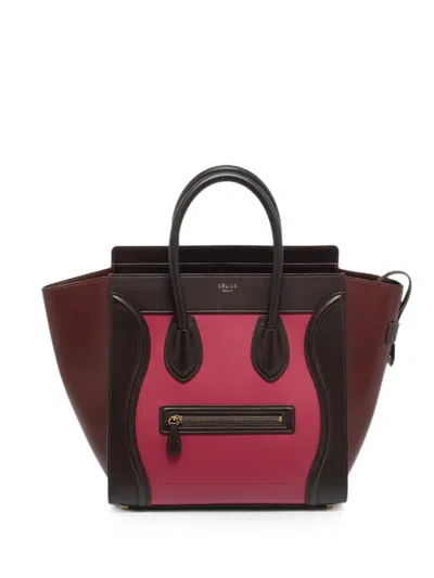 Pre-owned Celine 2014 Mini Luggage Tote Bag In Pink