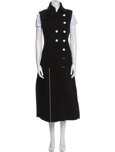 Pre-owned Celine 2014 Wool Coat In Black