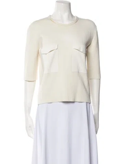 Pre-owned Celine 2014 Wool Top In Neutral