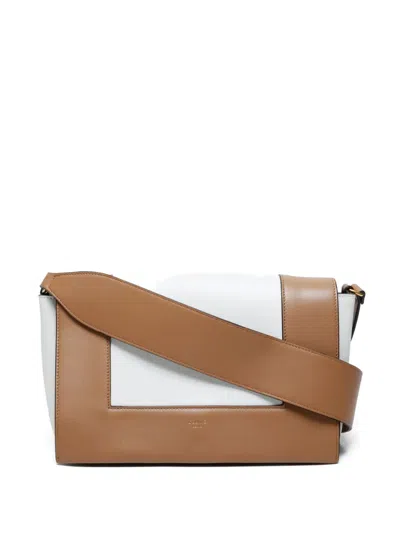 Pre-owned Celine 2015-2020s Leather Shoulder Bag In White