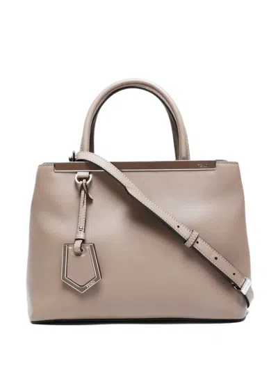 Pre-owned Celine 2015-2024s 2 Jours Two-way Handbag In Neutral