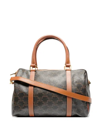 Pre-owned Celine 2015-2025 Macadam Tote Bag In Brown