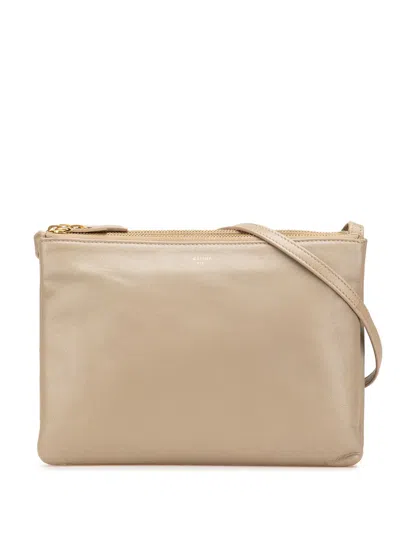 Pre-owned Celine 2015 Large Lambskin Trio Crossbody Bag