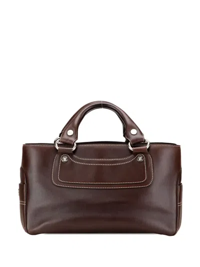 Pre-owned Celine 2015 Leather Boogie Handbag In Brown