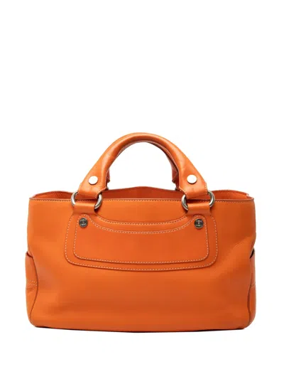 Pre-owned Celine 2015 Leather Boogie Handbag In Orange
