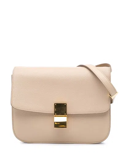 Pre-owned Celine 2015 Medium Calfskin Classic Box Crossbody Bag
