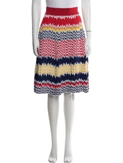Pre-owned Celine 2015 Midi Length Skirt In Red
